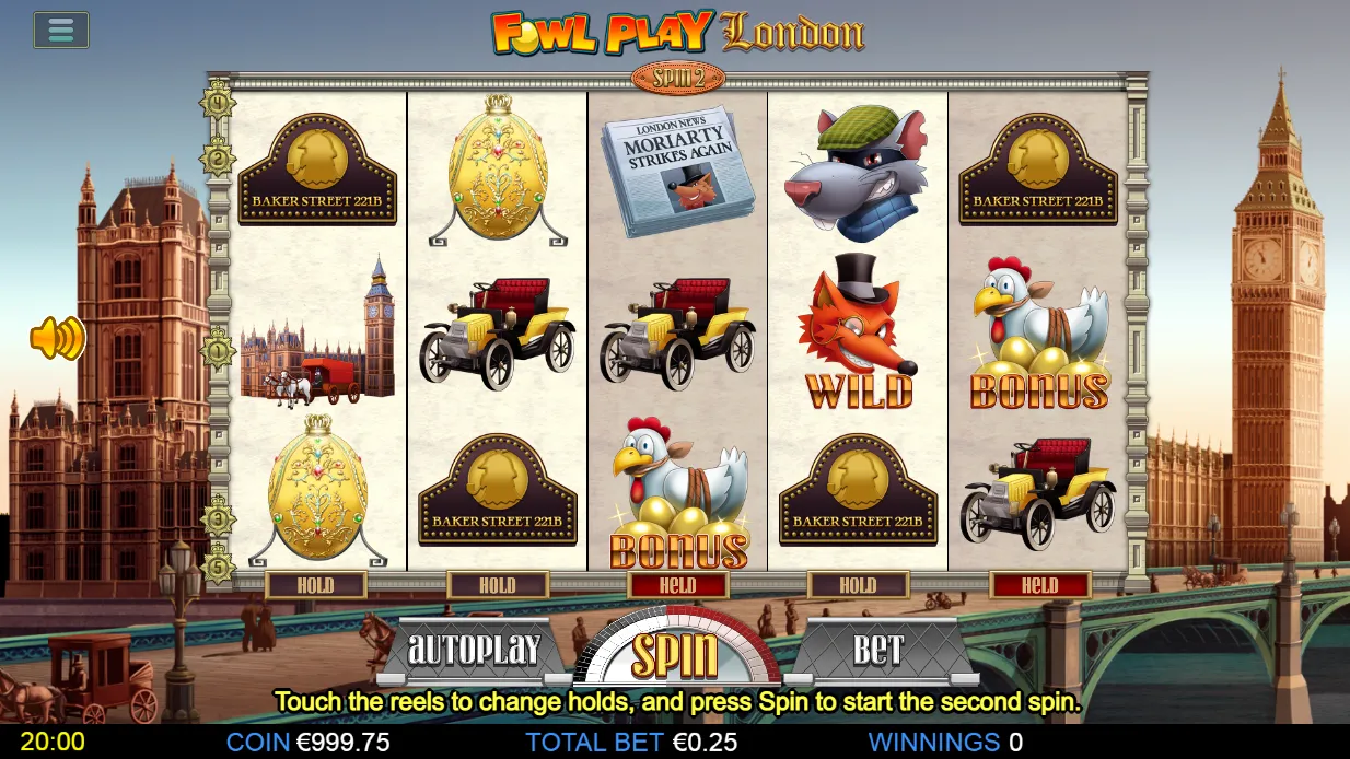 Fowl Play London Slot